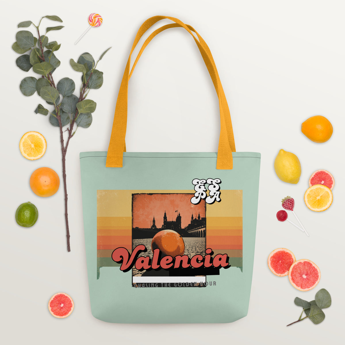 Valencia Tote Bag — The Golden Hour | The Welcome Collection · Roamkin