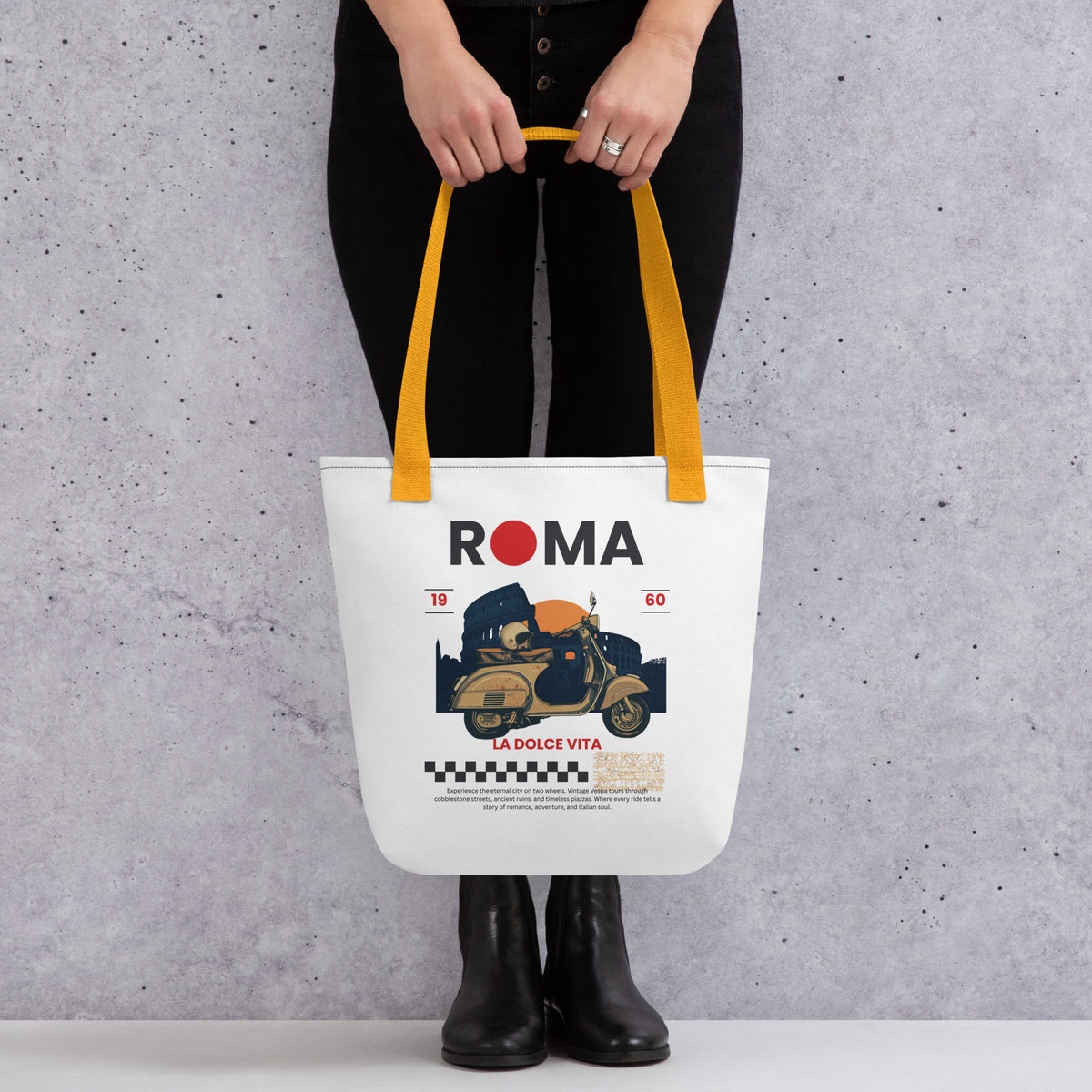 Roma Tote Bag — La Dolce Vita | The Welcome Collection · Roamkin