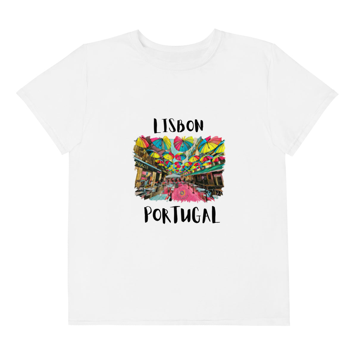 The Roamkin Kids Lisbon Portugal Unisex Crew Neck T-shirt Europe Edit