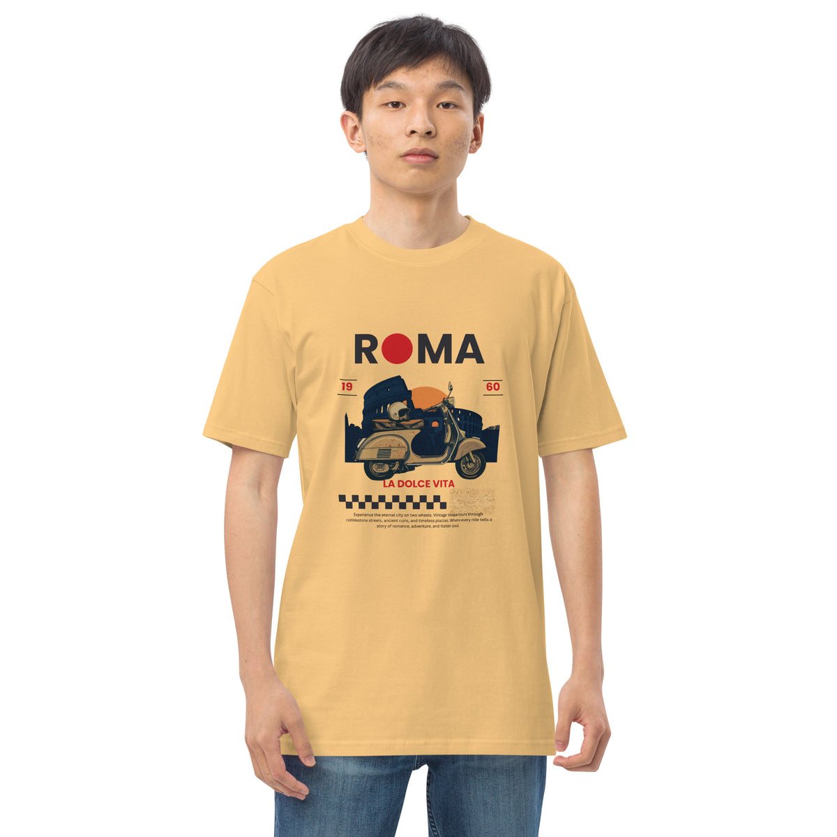 Men’s Roma Tee — La Dolce Vita | The Welcome Collection · Roamkin