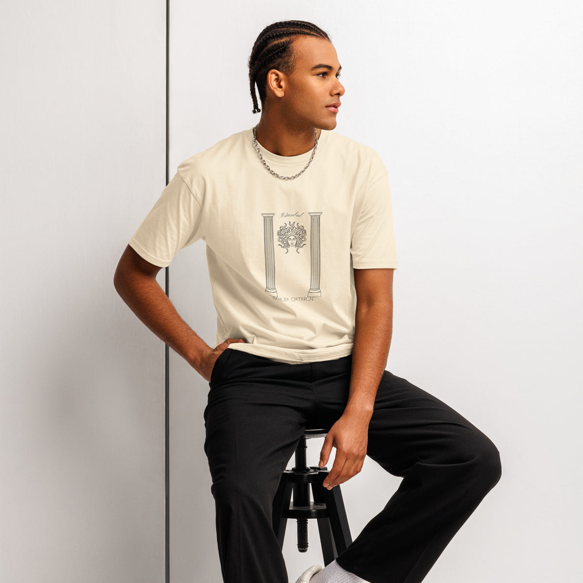Men's Istanbul Basilica Cistern Premium Short Sleeve Tee Europe Edit