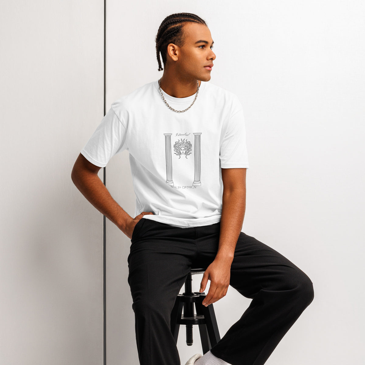 Men's Istanbul Basilica Cistern Premium Short Sleeve Tee Europe Edit