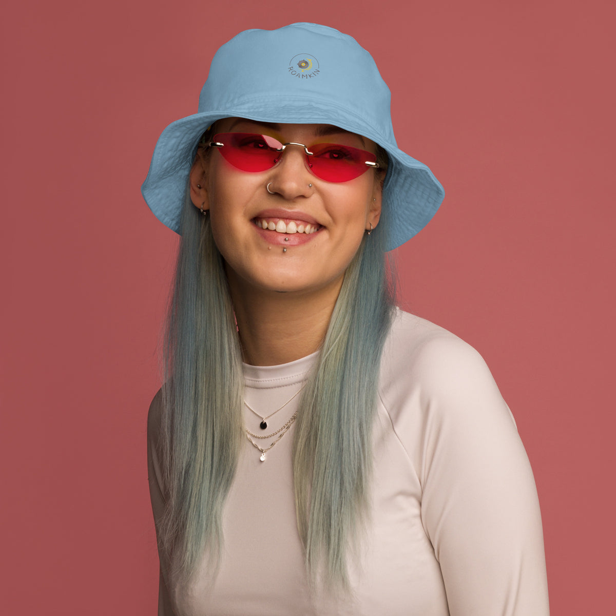 The Roamkin Organic Bucket Hat— Logo | The Welcome Collection · Roamkin