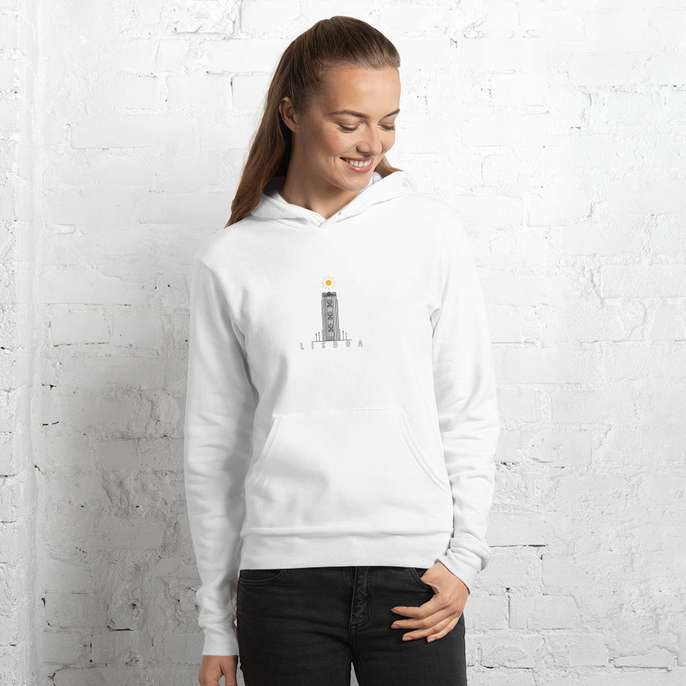 Lisbon Santa Justa Lift Unisex hoodie Europe Edit