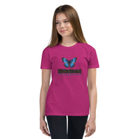 Youth Large Blue Butterfly Amsterdam Tee — Local Wings City | Roamkin Kids