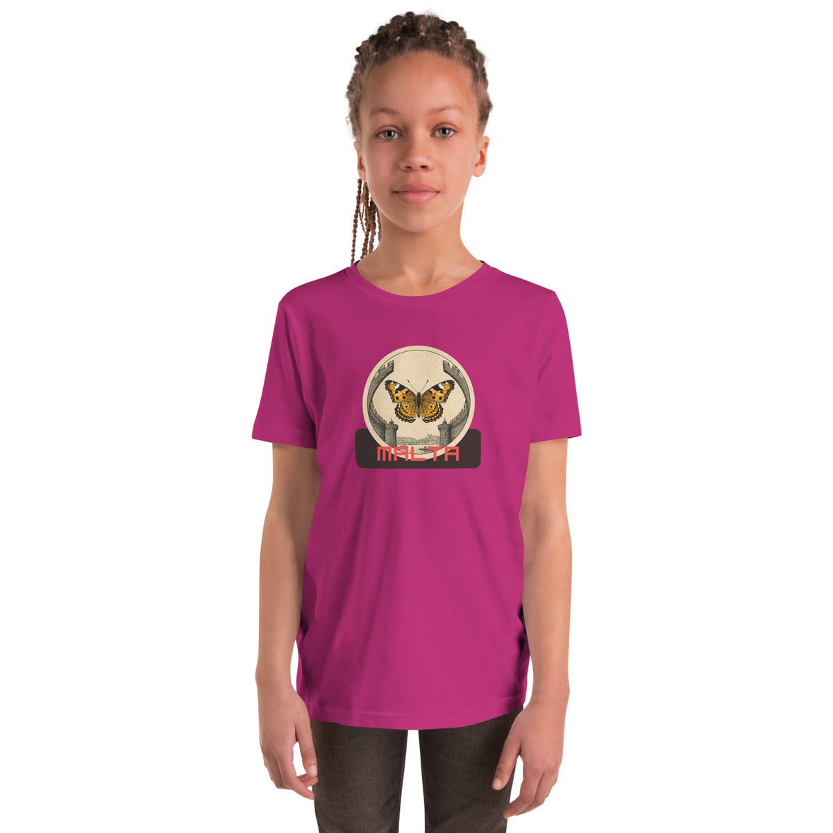 Youth Painted Lady Malta Tee — Local Wings City | Roamkin Kids