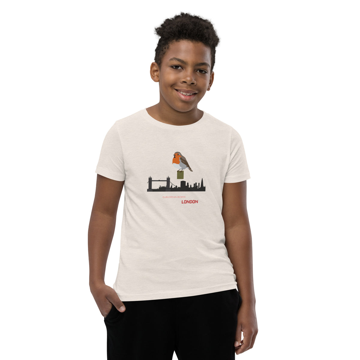 Youth European Robin London Tee — Local Wings City | Roamkin Kids