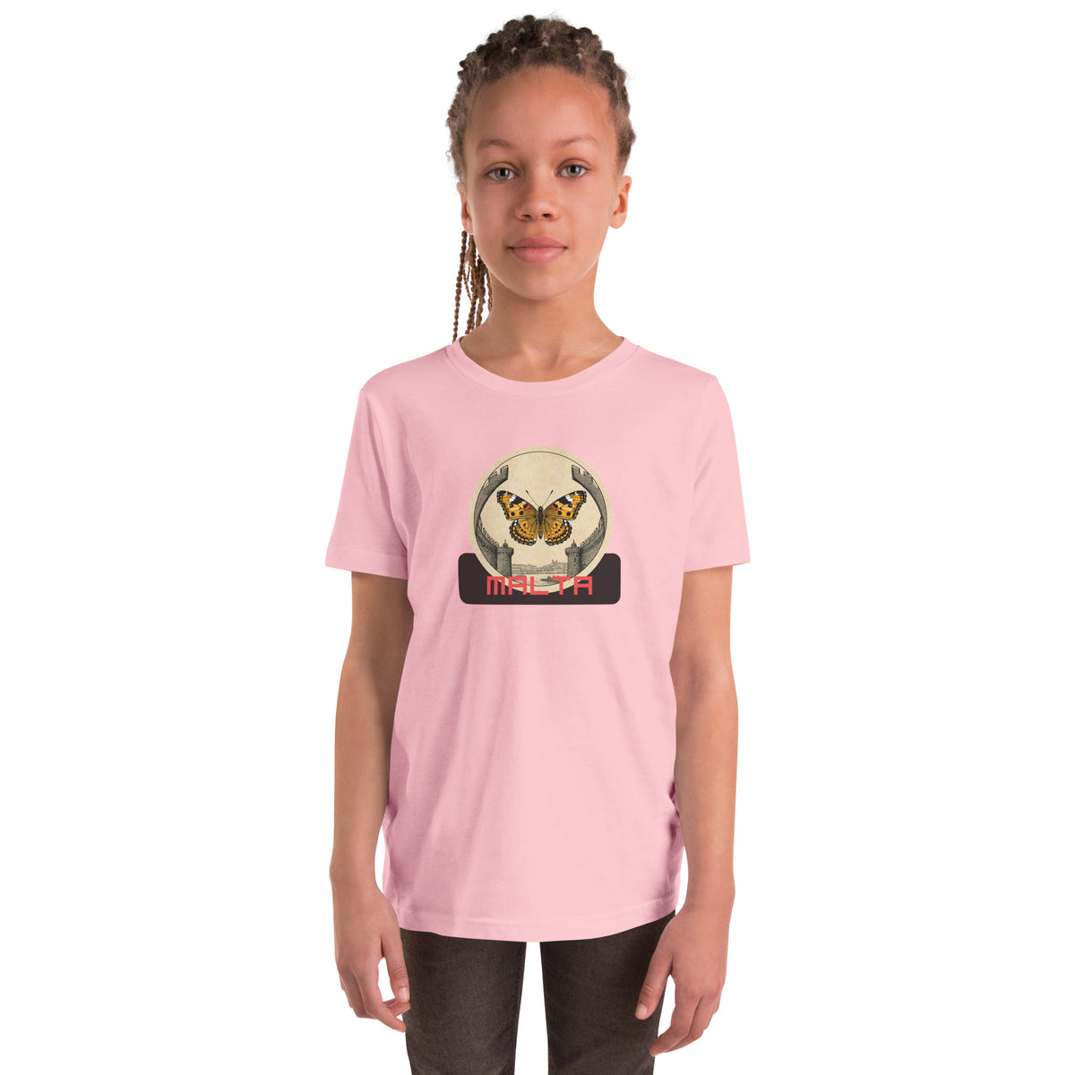 Youth Painted Lady Malta Tee — Local Wings City | Roamkin Kids